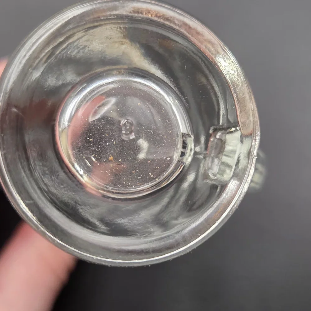 Shot Glasses Clear with Handles And Calla Lily Design Set Of 4